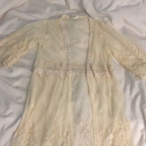 Beautiful sheer lace cardigan